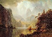 Albert Bierstadt In_the_Mountains oil painting artist